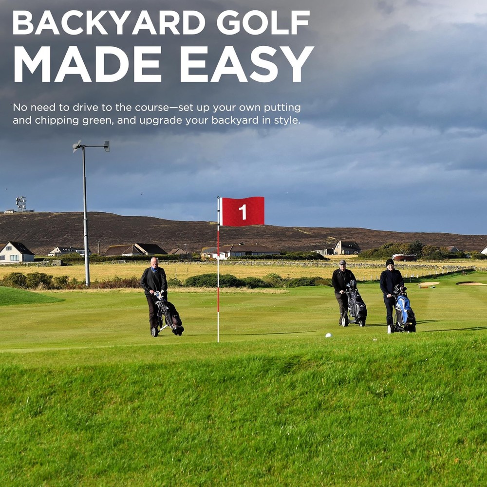 6ft Golf Flagstick Basic, Portable Five-Section Design for Backyard Practice ...