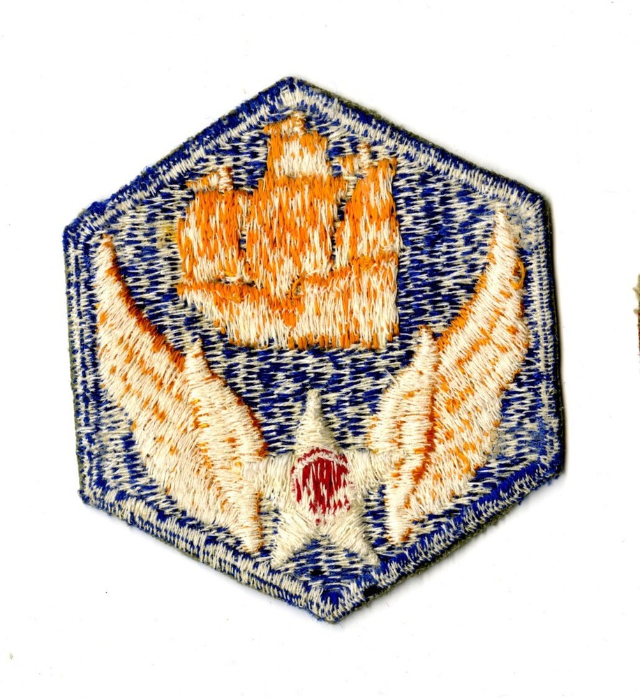 6th Air Force White Back Patch WWII Vintage Caribbean Antisubmarine Atlantic