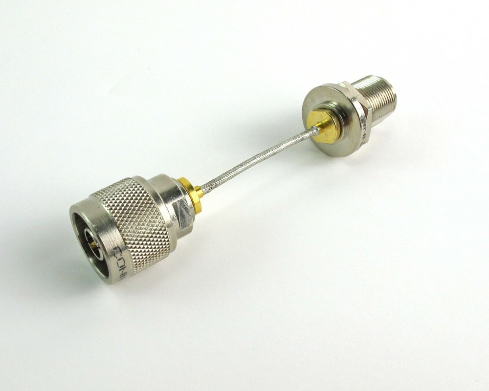 4" Connex Coaxial Cable Assembly .085" Semi Flex Type/N Connectors Bulkhead