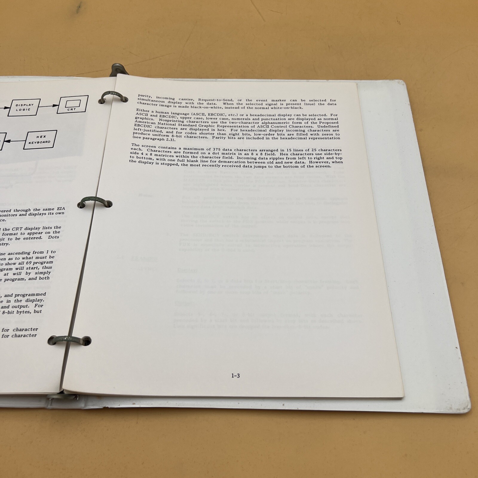 VINTAGE SPECTRON D-584 DATASCOPE OPERATOR'S INSTRUCTION MANUAL BOOK, ORIGINAL