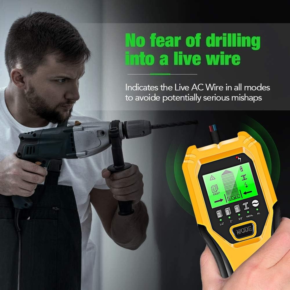 Stud Finder Wall Scanner 5 in 1 Multifunctional Upgraded Smart Wall Scanner, ...