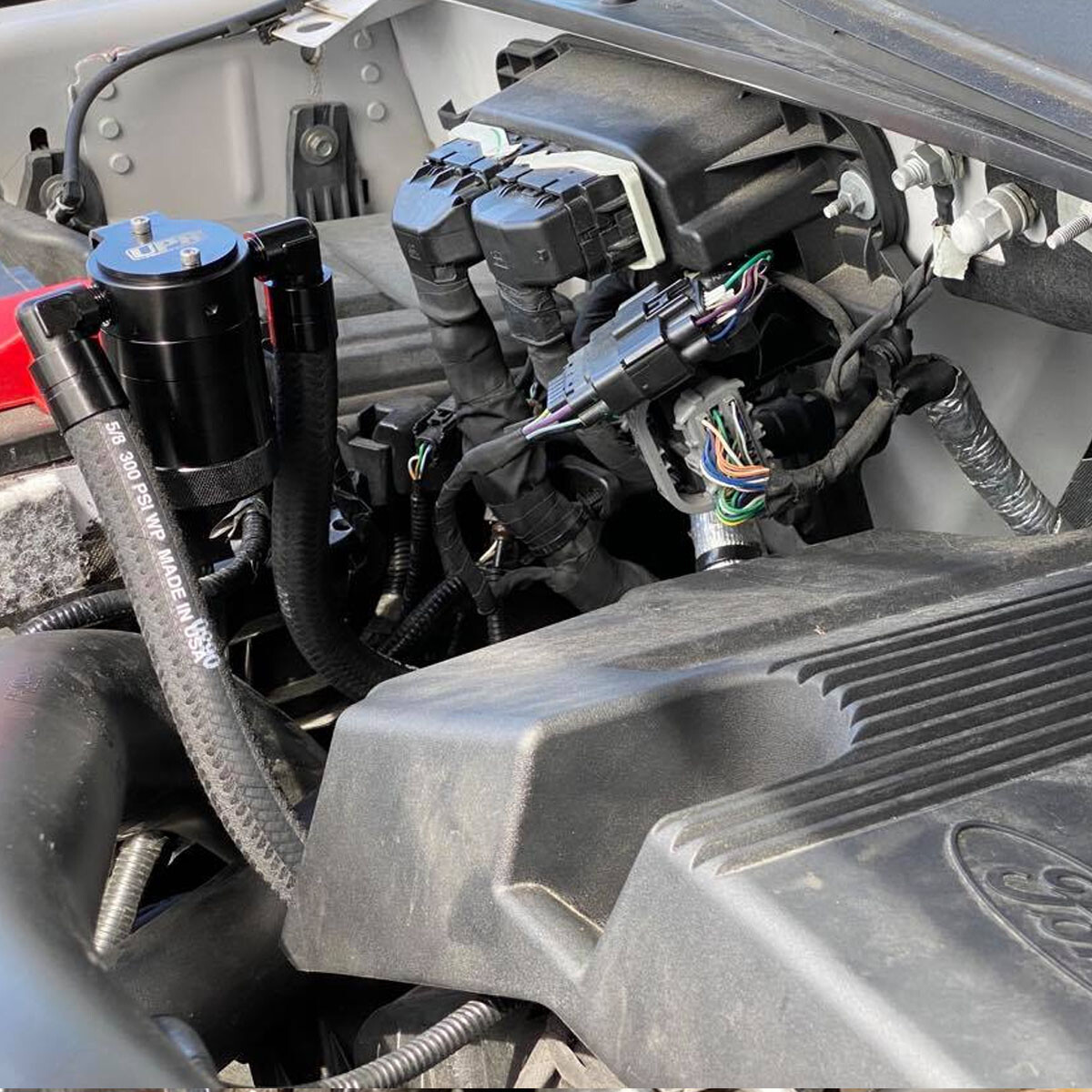 Genuine UPR Oil Catch Can Fits F150 Ecoboost 2.7 3.5 5.0 Braided Hoses