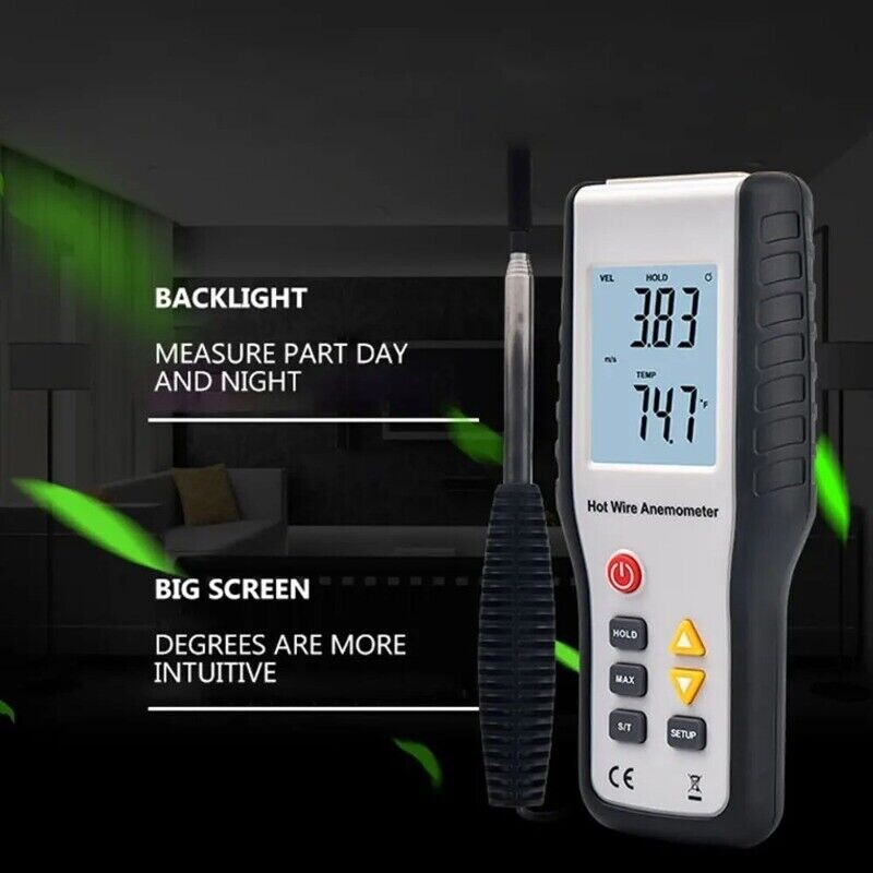 HT9829 High Precision Thermal Anemometer Precise Measurement Test Tool