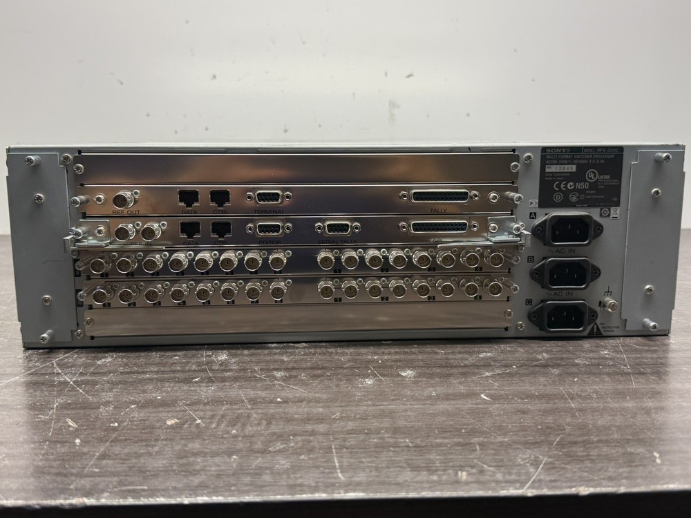 Sony Switcher MFS-2000 Switcher w/ MKS-2015 Control Panel - A428