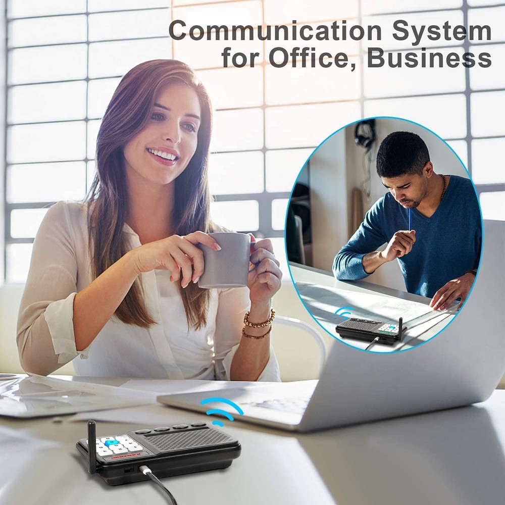 Intercoms Wireless for Home - 10 Channel 3 Privacy Code Wireless Intercom System