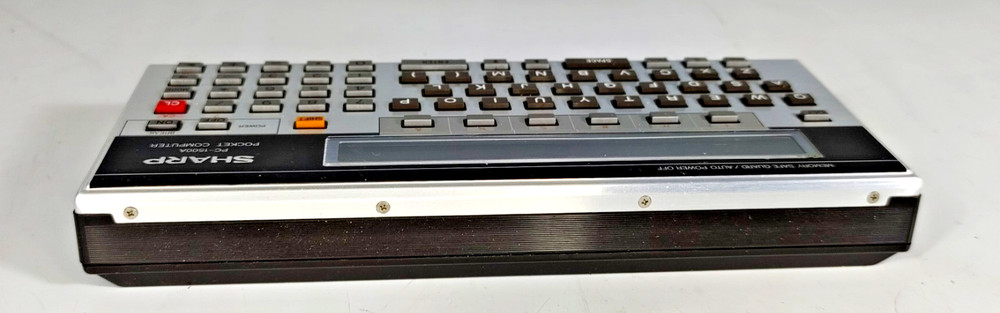 Sharp PC1500A Pocket Computer w/ CE150 Printer/Cassette Interface Turns On CASE