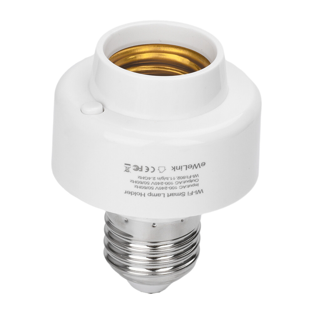 Smart WiFi Bulb Socket E26 E27 Light Bulb Adapter EWeLink Alexa Google Control