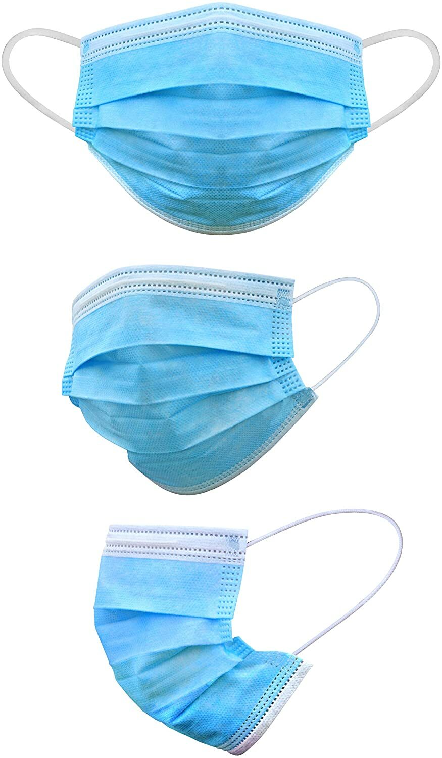 50/100/500 3 Ply Ear loop Face Mask Non Medical Surgical Dental Disposable Masks