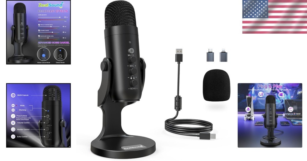 K66 Podcast Microphone: Studio-Quality Audio & Versatile Compatibility