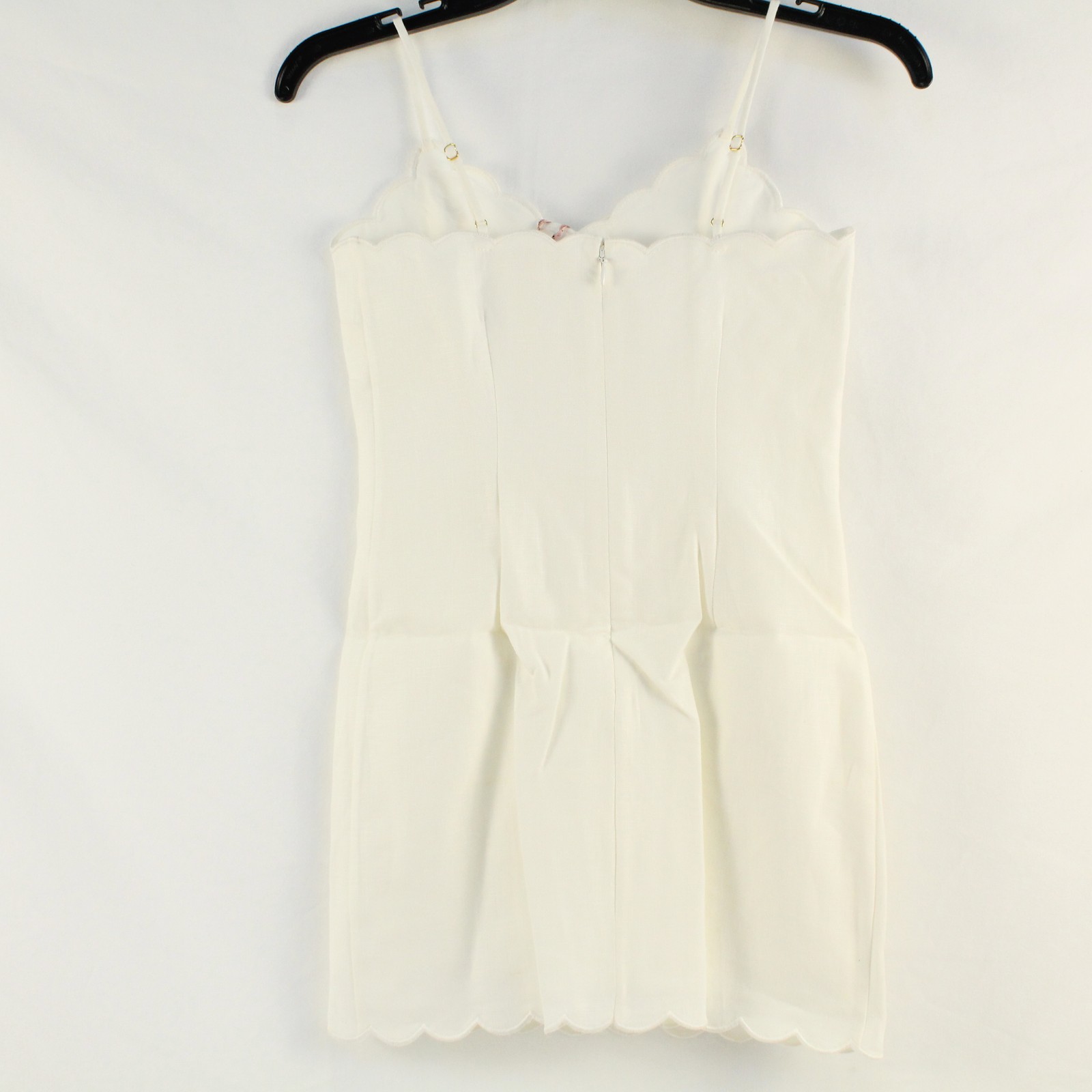 LoveShackFancy Sydelia Linen & Cotton Mini Dress in Off-White Girls Size 10