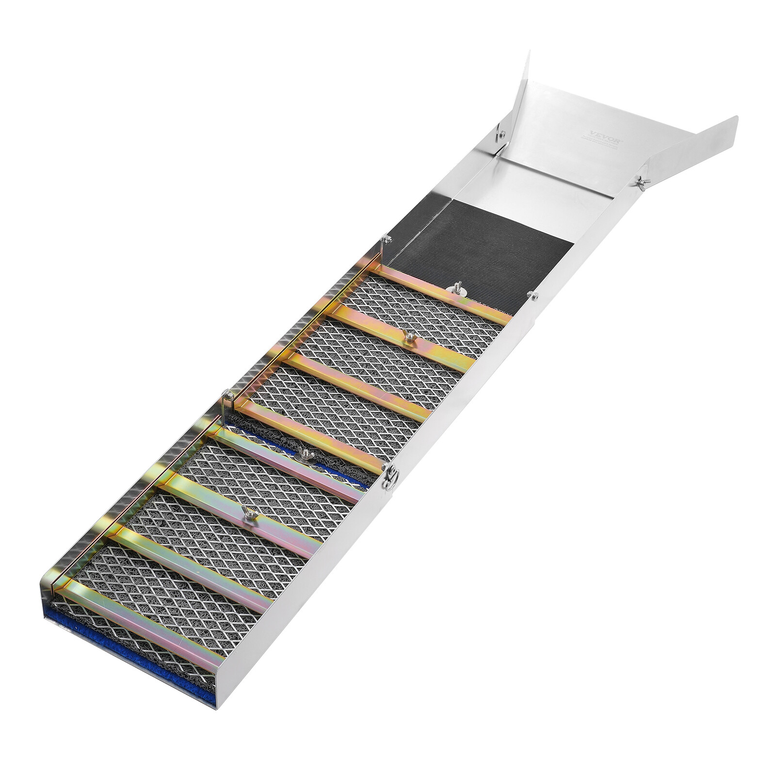 VEVOR Gold Panning Kit with 50" Aluminum Sluice Box, 23 PCS