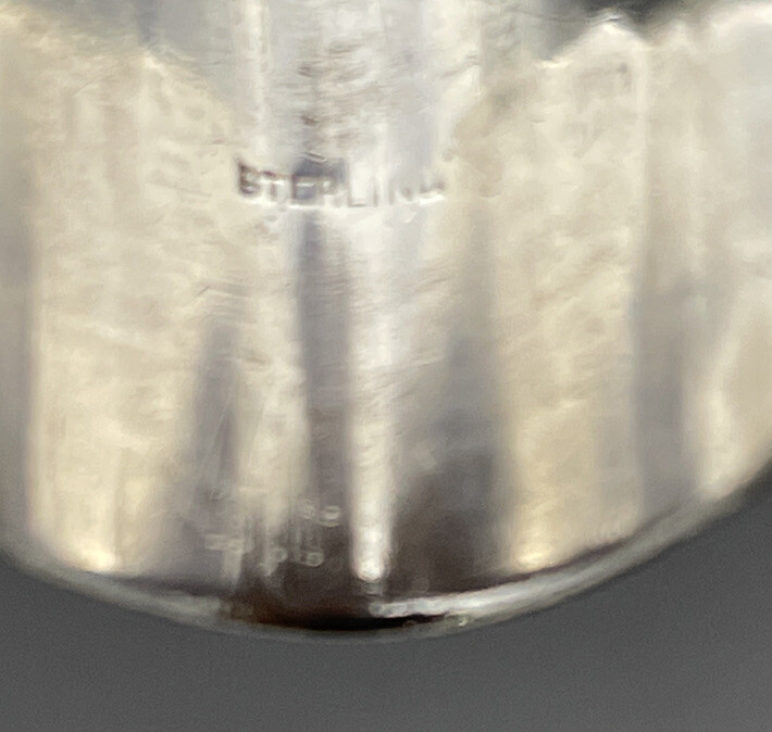 Sterling Silver Napkin Ring Name Engraved “DORIS” Art Deco