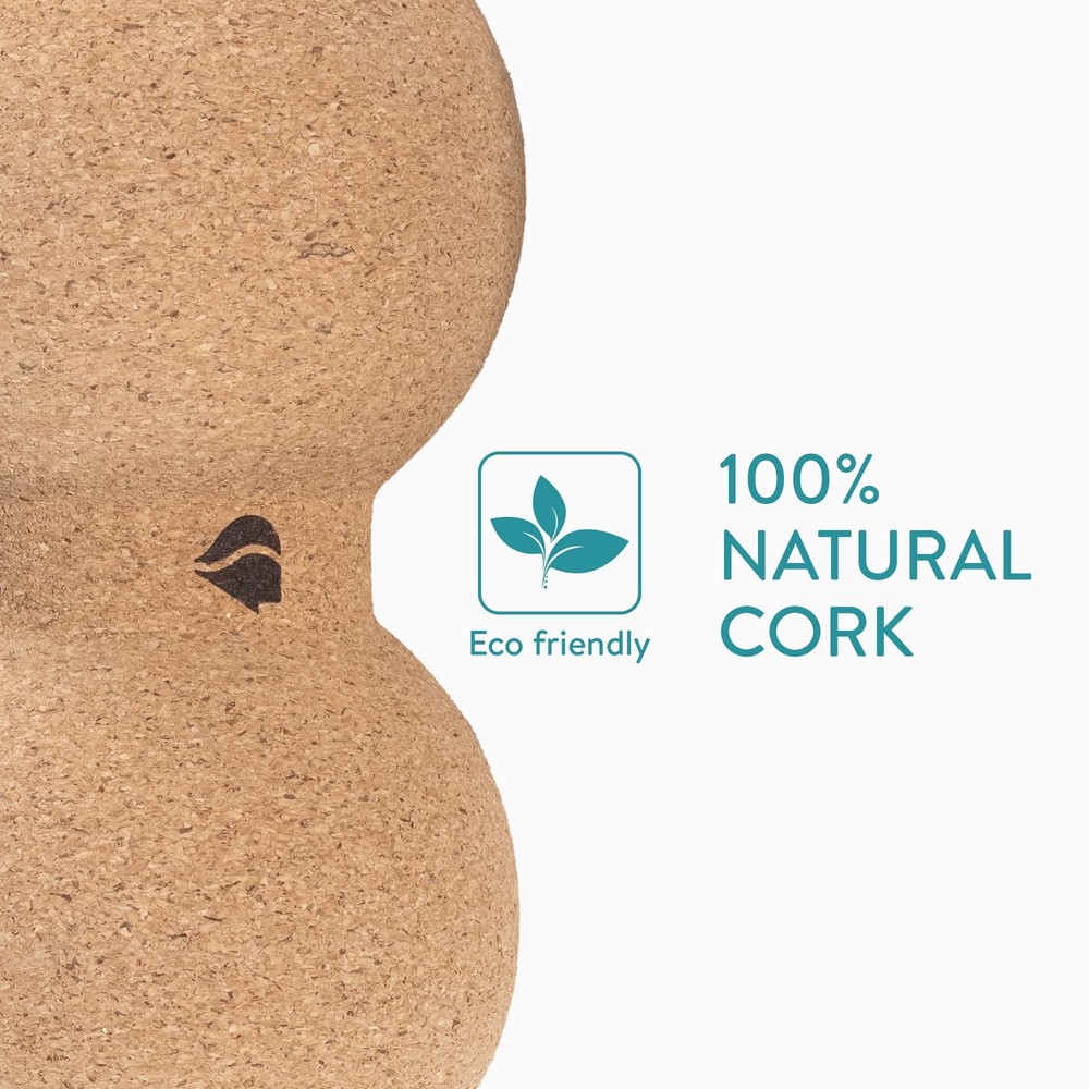 Cork Massage Roller Set (3 Pieces) - Peanut Roller, Massage , Mini Roller for...