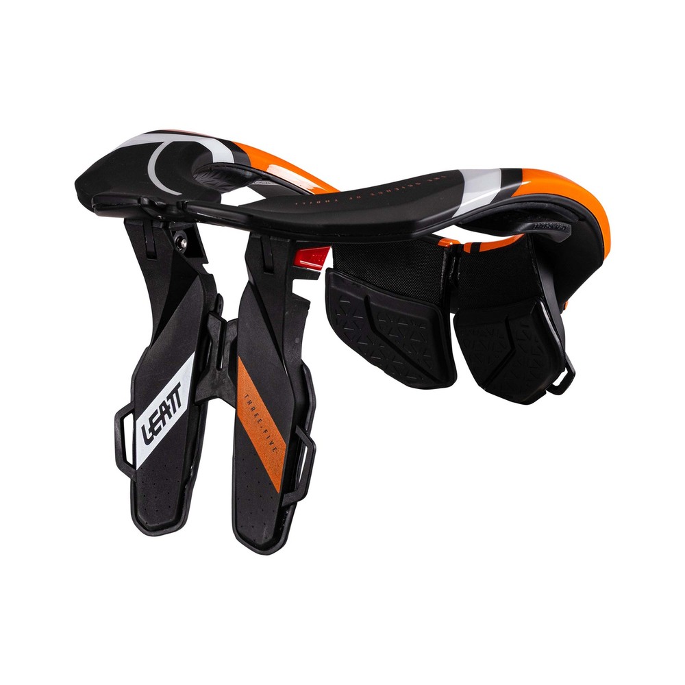 LEATT 3.5 Motorcycle Neck Protector Orange Black CE Certified