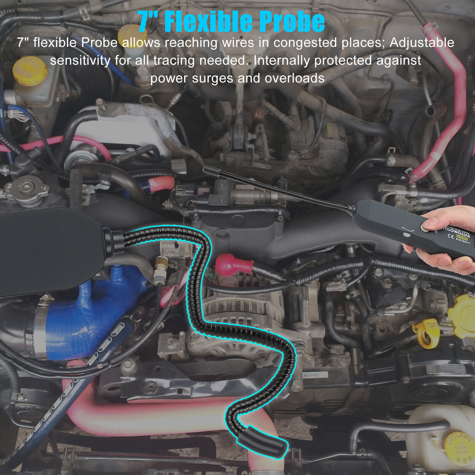 EM415PRO Auto Cable Short Circuit Breakpoint Tester Car Broken Wire Detect 6~42V