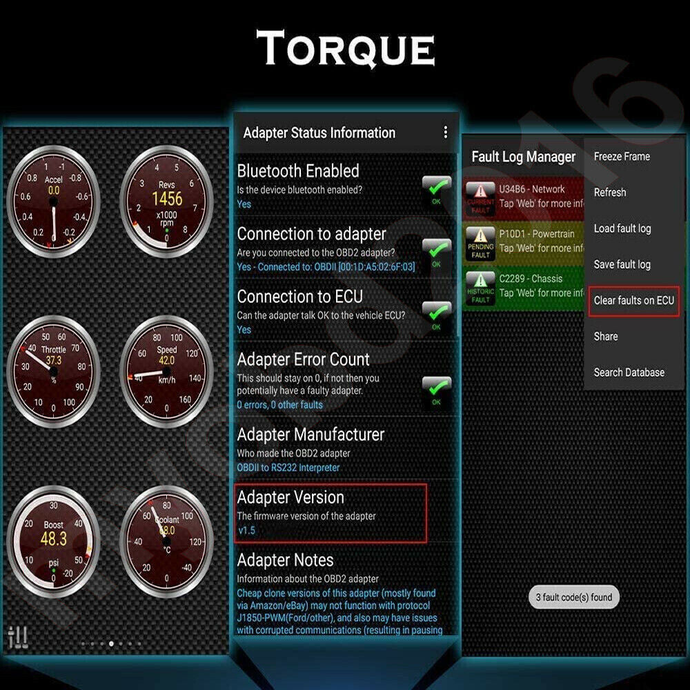 ANCEL OBD2 Code Reader Bluetooth ELM327 Check Engine Scanner Car Diagnostic Tool