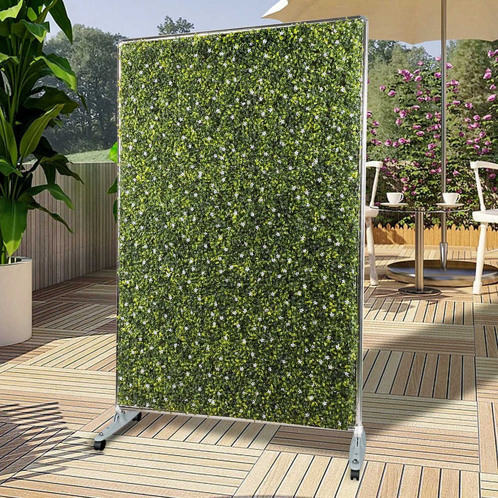 Artificial Boxwood Privacy Fence Panel Grass Mobile Hedge  Divider Multi-purpose