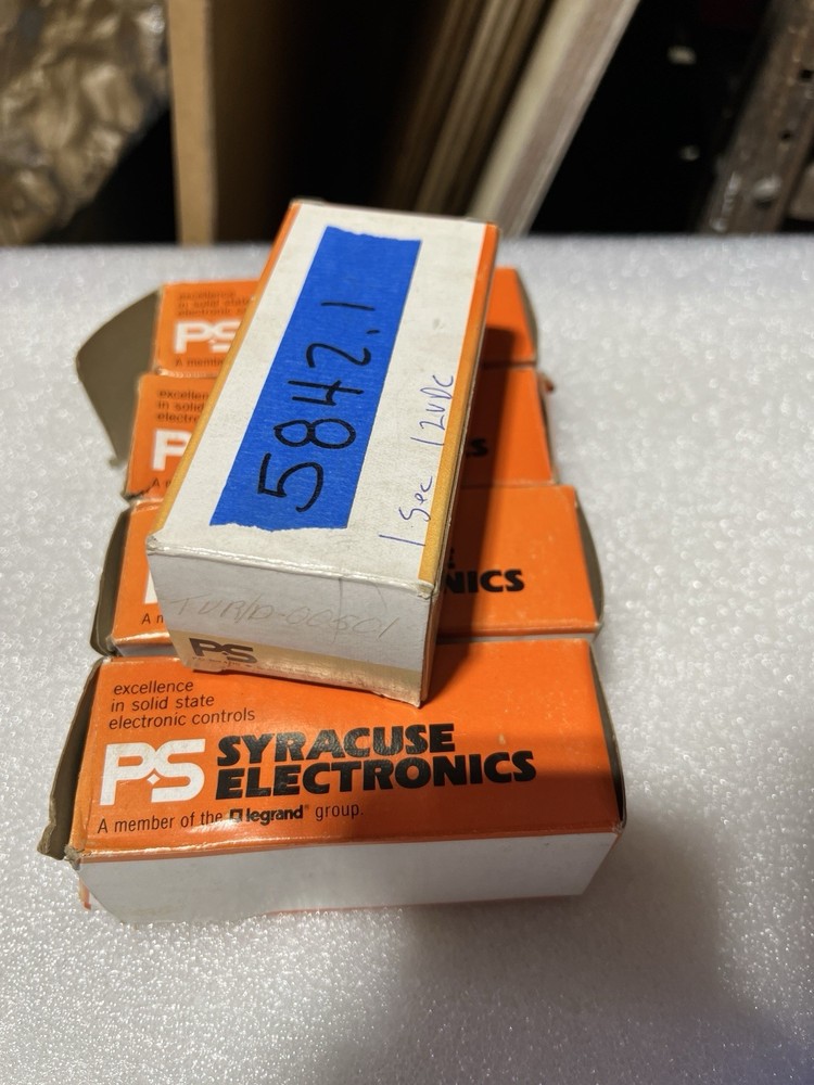 PS Syracuse Electronics TVR/D-00501 Time Delay Relay 1 Second