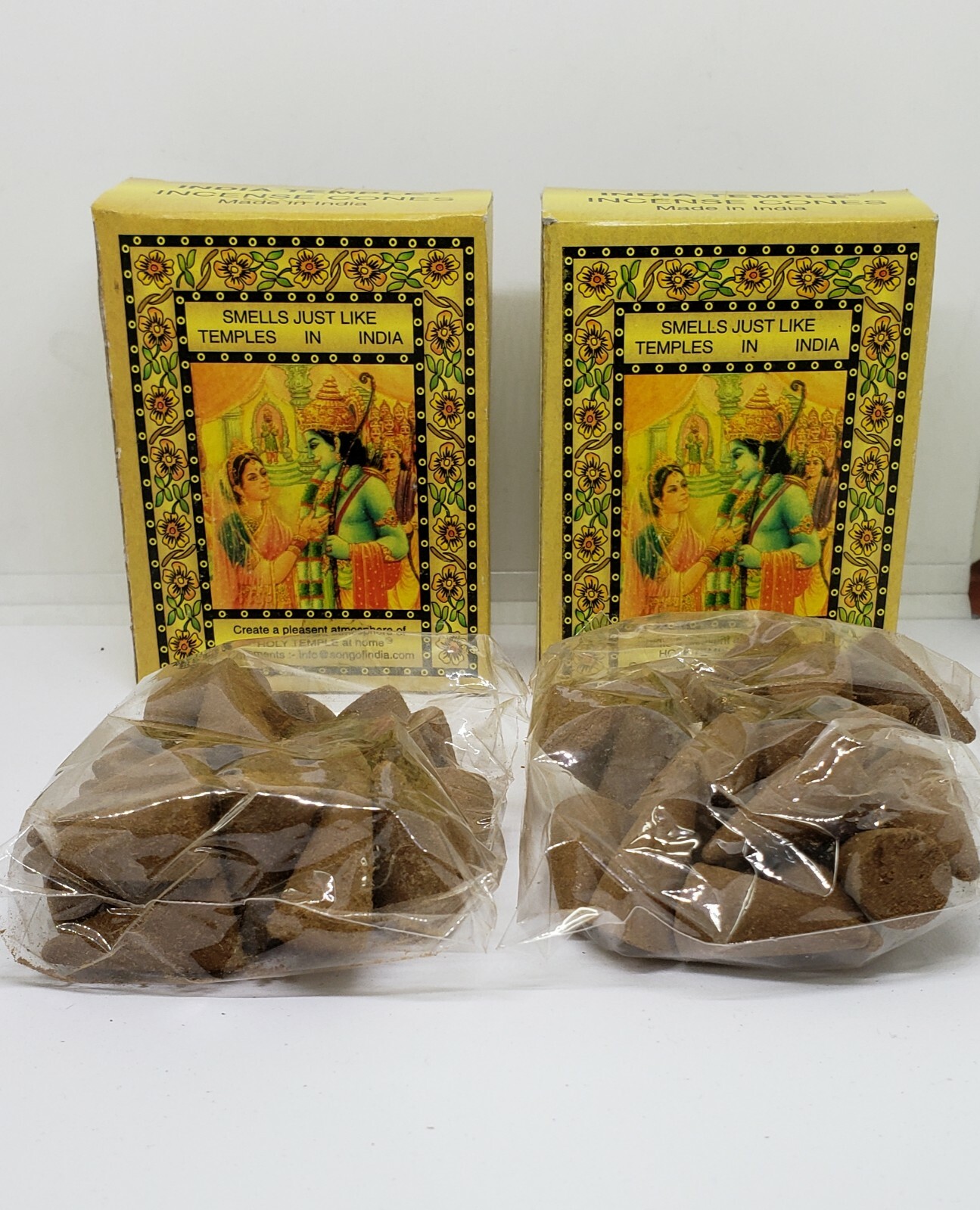 INCIENSO CONITO 50 Pzs TEMPLO DE LA INDIA DINERO SUERTE Y PROTECCION !