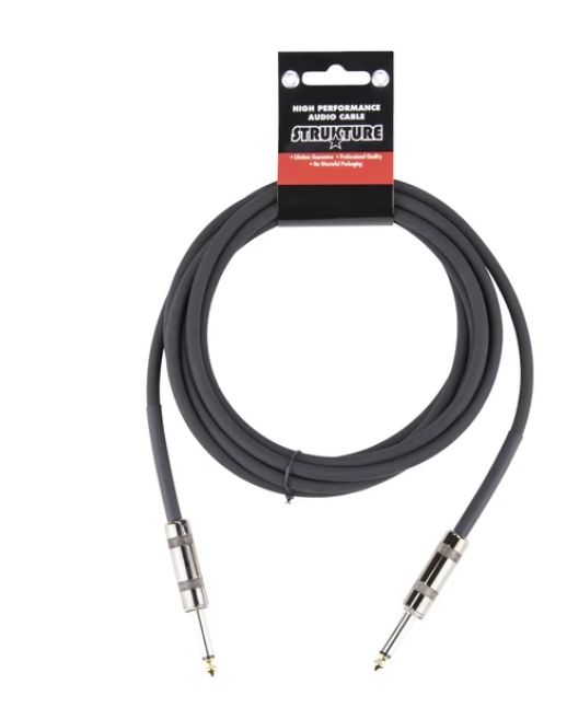 STRUKTURE 10FT INSTRUMENT CABLE, 6MM RUBBER