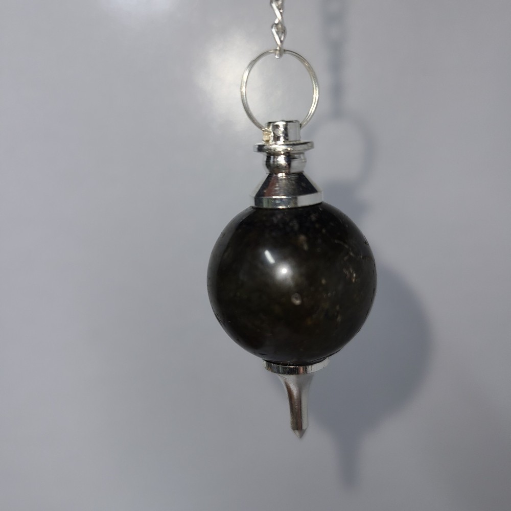 Labradorite Sephoroton Ball Sphere Crystal Dowsing Pendulum Divination Tool