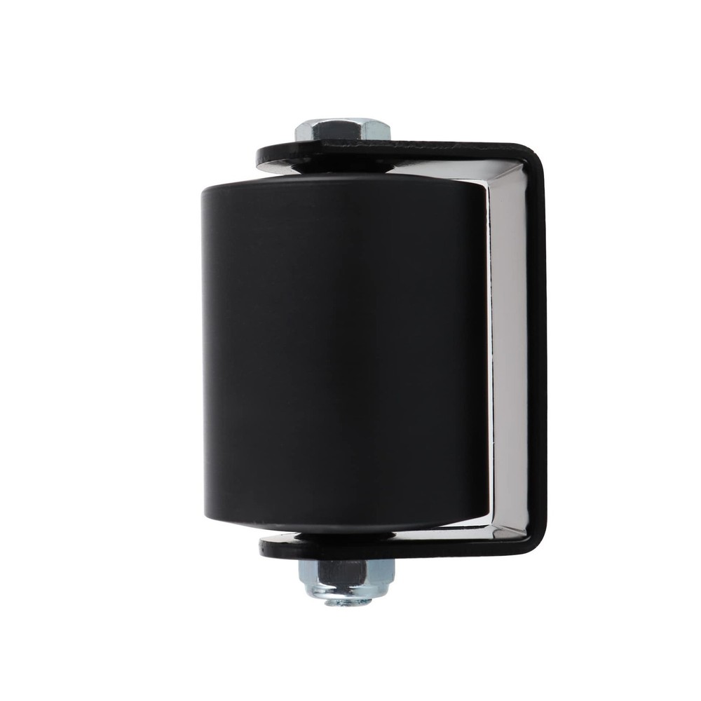 2-Piece Sliding Gate Guide Roller Set with C Bracket, 3" Nylon Rollers