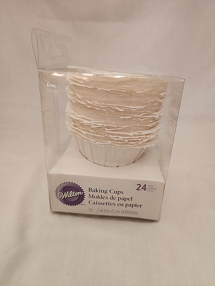 Wilton White Baking Cups 24 Count Paper Disposable