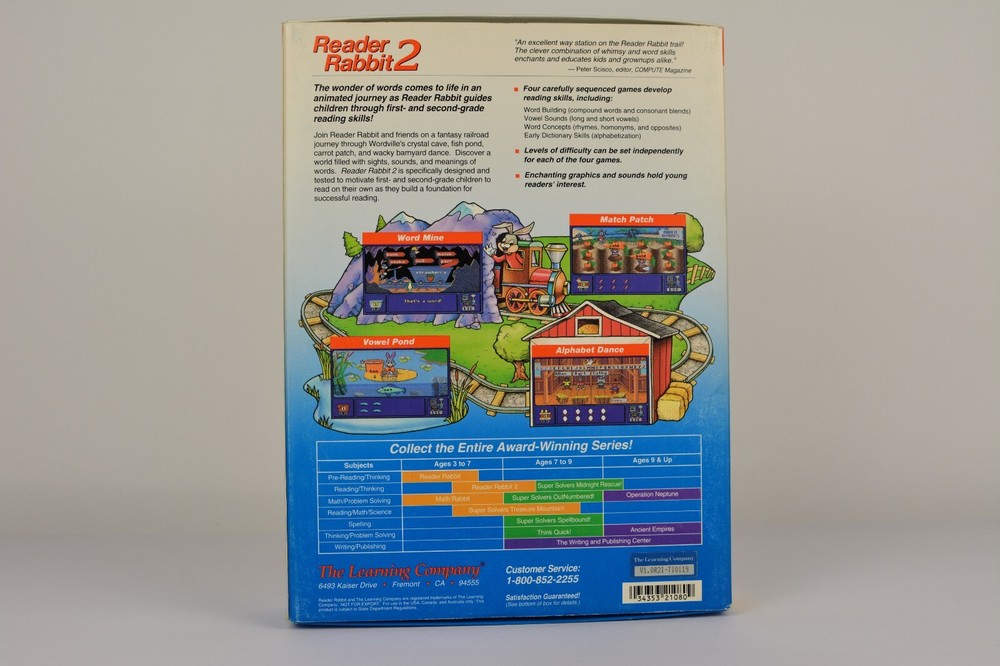 PC 3.5" Learning Game - Reader Rabbit 2 (PC, 1991) - 5.25" 3.5" IBM Tandy Dos PC