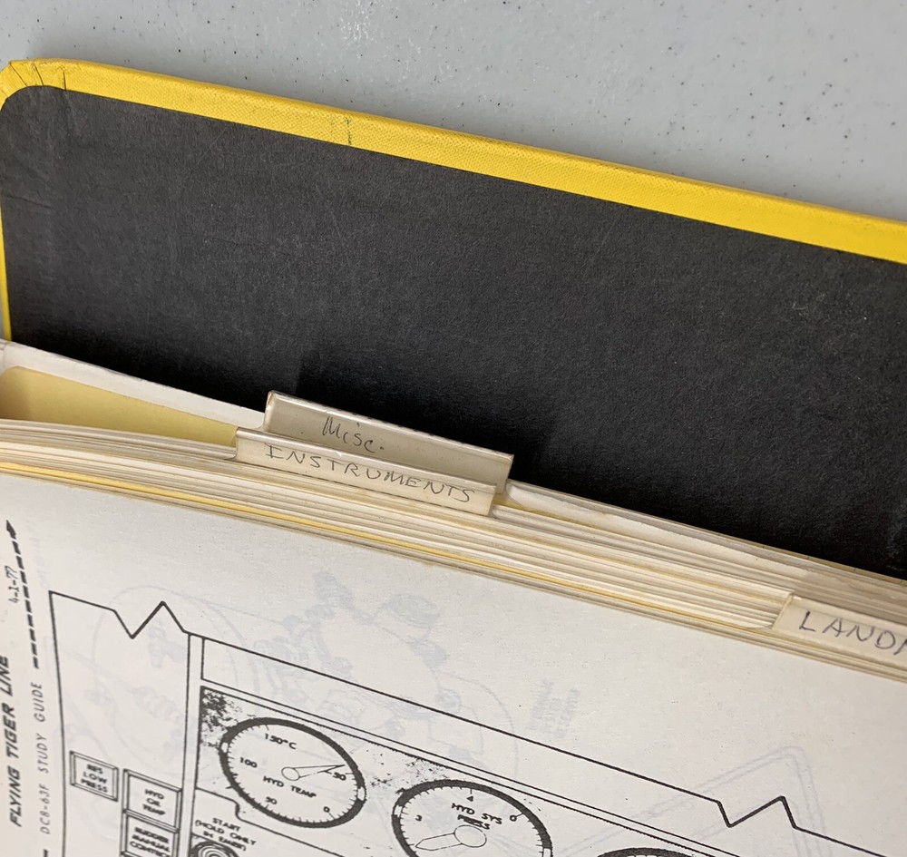Flying Tiger Line McDonnell Douglas DC-8-63 Study Guide 1977