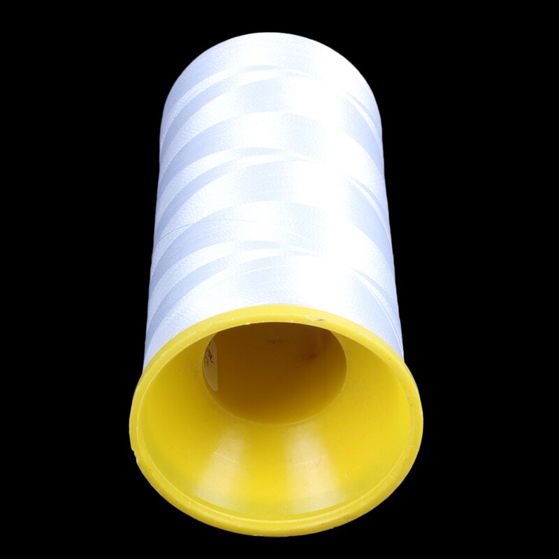 White Embroidery Thread Cones， 5000M Polyester Filament