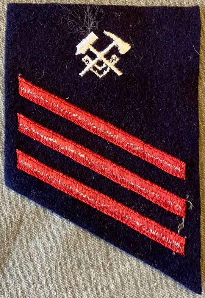 US Navy Rate Hull Maintenance Technician Fireman Striker E-3 rank Patch USN HTFN