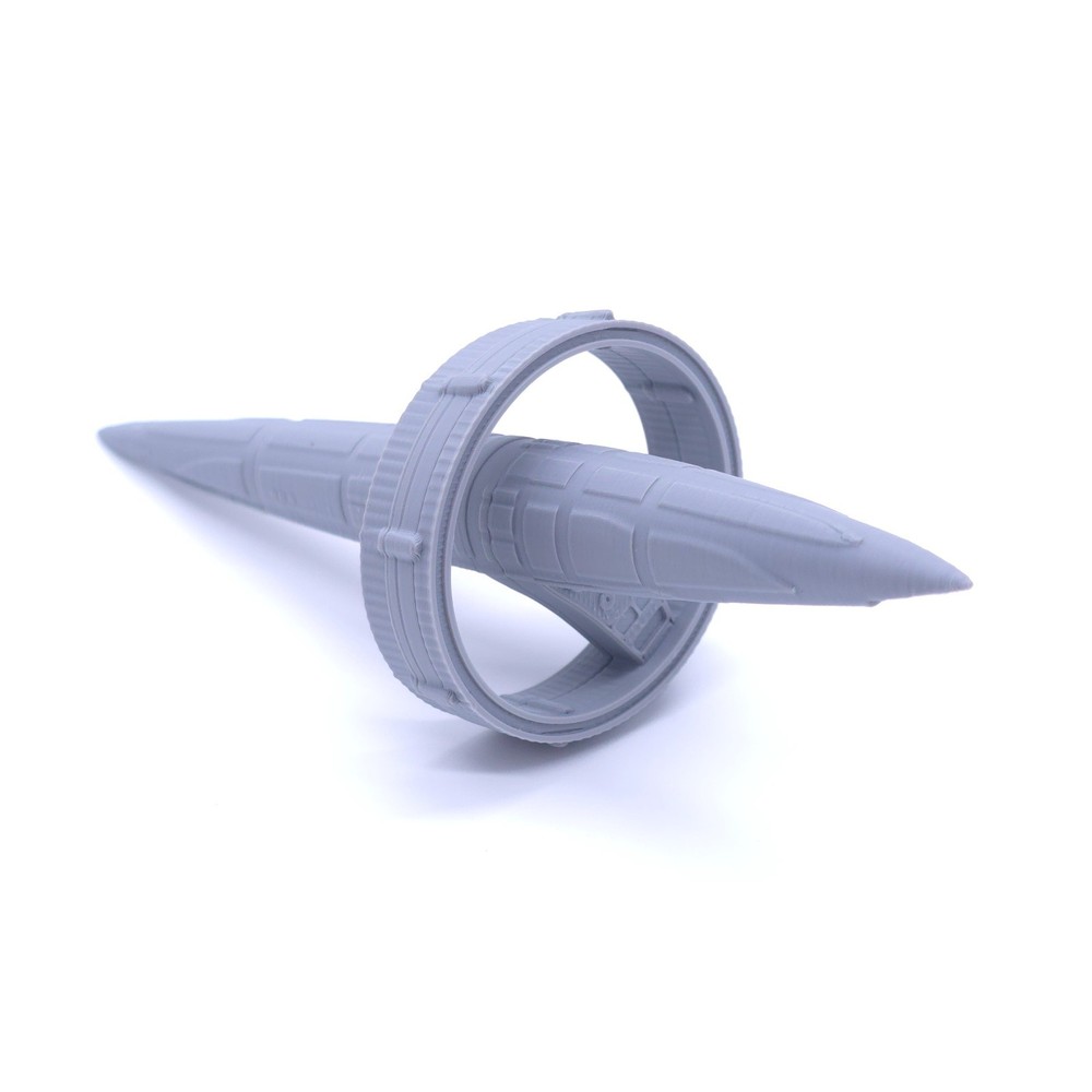 Vulcan - 1", 3", 6" or 12" Model - Custom Space Ship Sci-Fi Elite