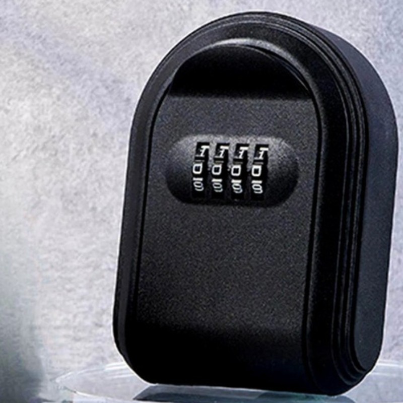 Key Box Lock Black Password Door Key Storage Plastic Security Box