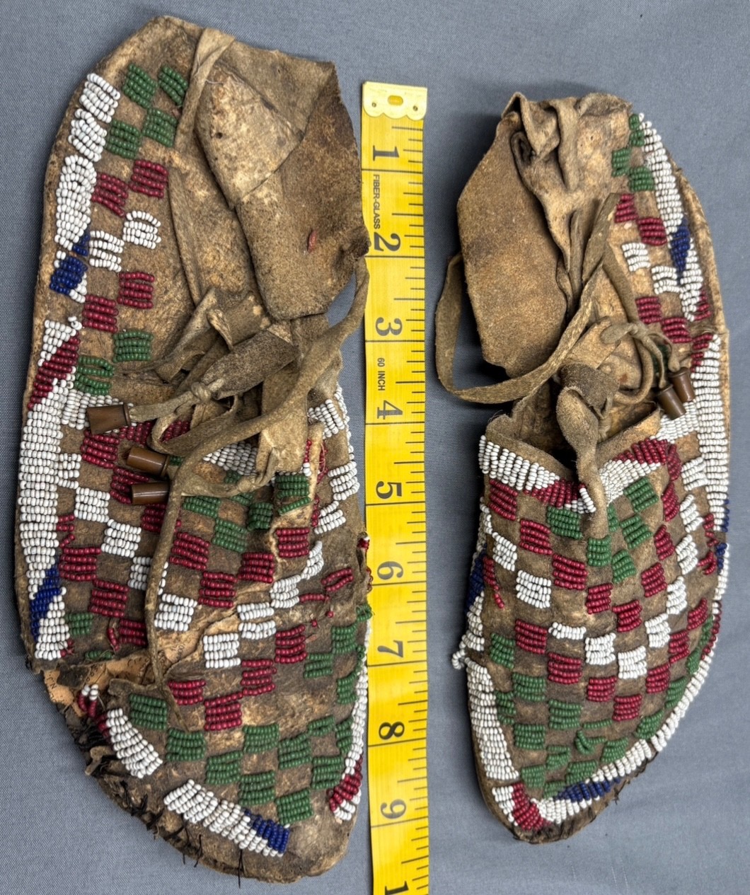 Lot of Three (3) Vintage Native American Moccasins