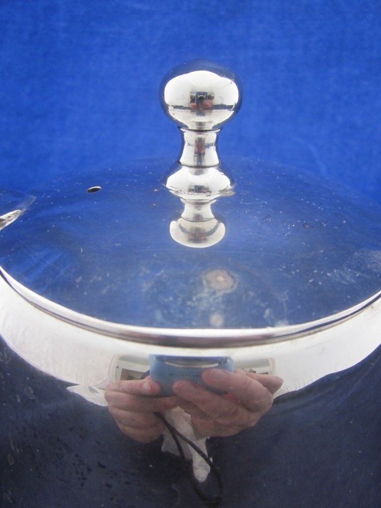 Silverplate Teapot Heavy Unmarked