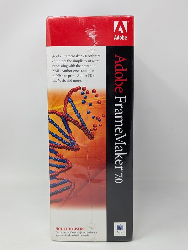 Adobe FrameMaker 7.0 for Mac Full Retail - SEALED NEW