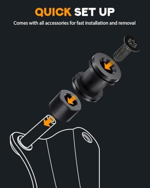 Quick Release Sissy Bar Luggage Rack Kits - Four Point Docking Hardware Kits