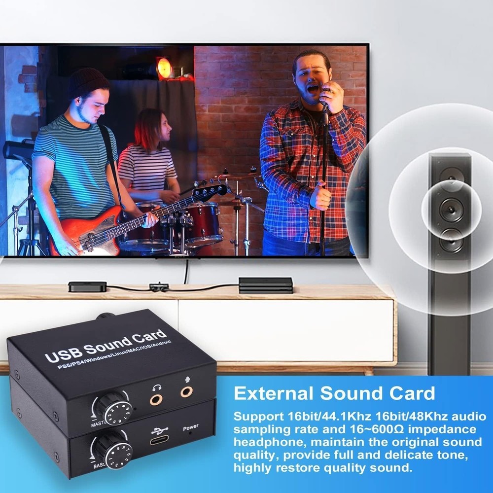USB Sound Card External Set Top Box Computer External Converter Driver Free