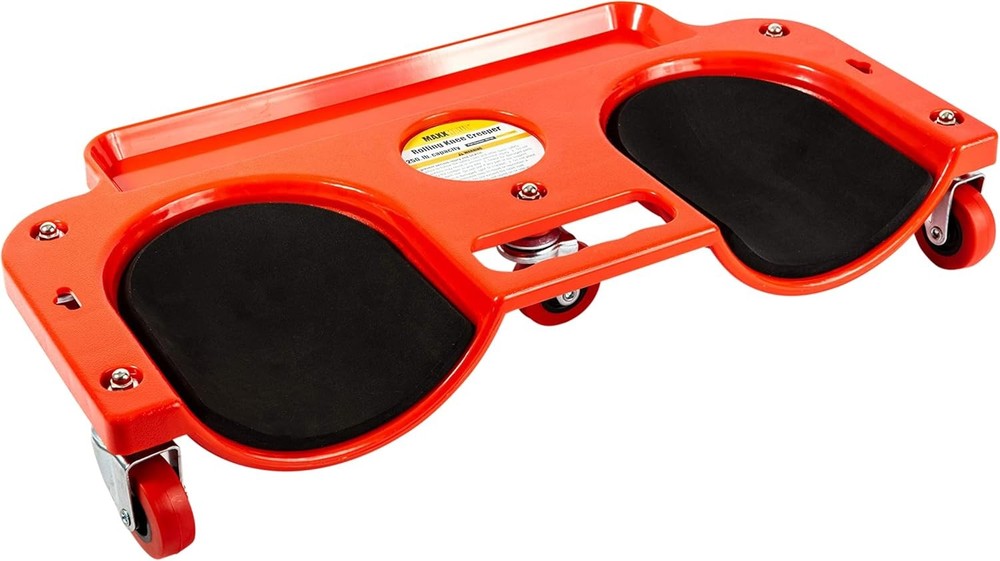 Rolling Knee Creeper Pad with Tool Tray, ABS Frame