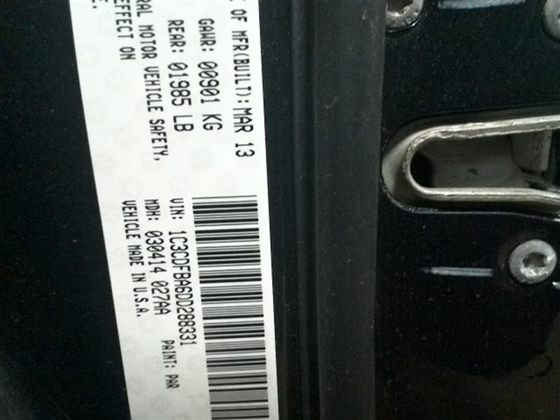 Console Front Floor Fits 13-15 DART 10122297
