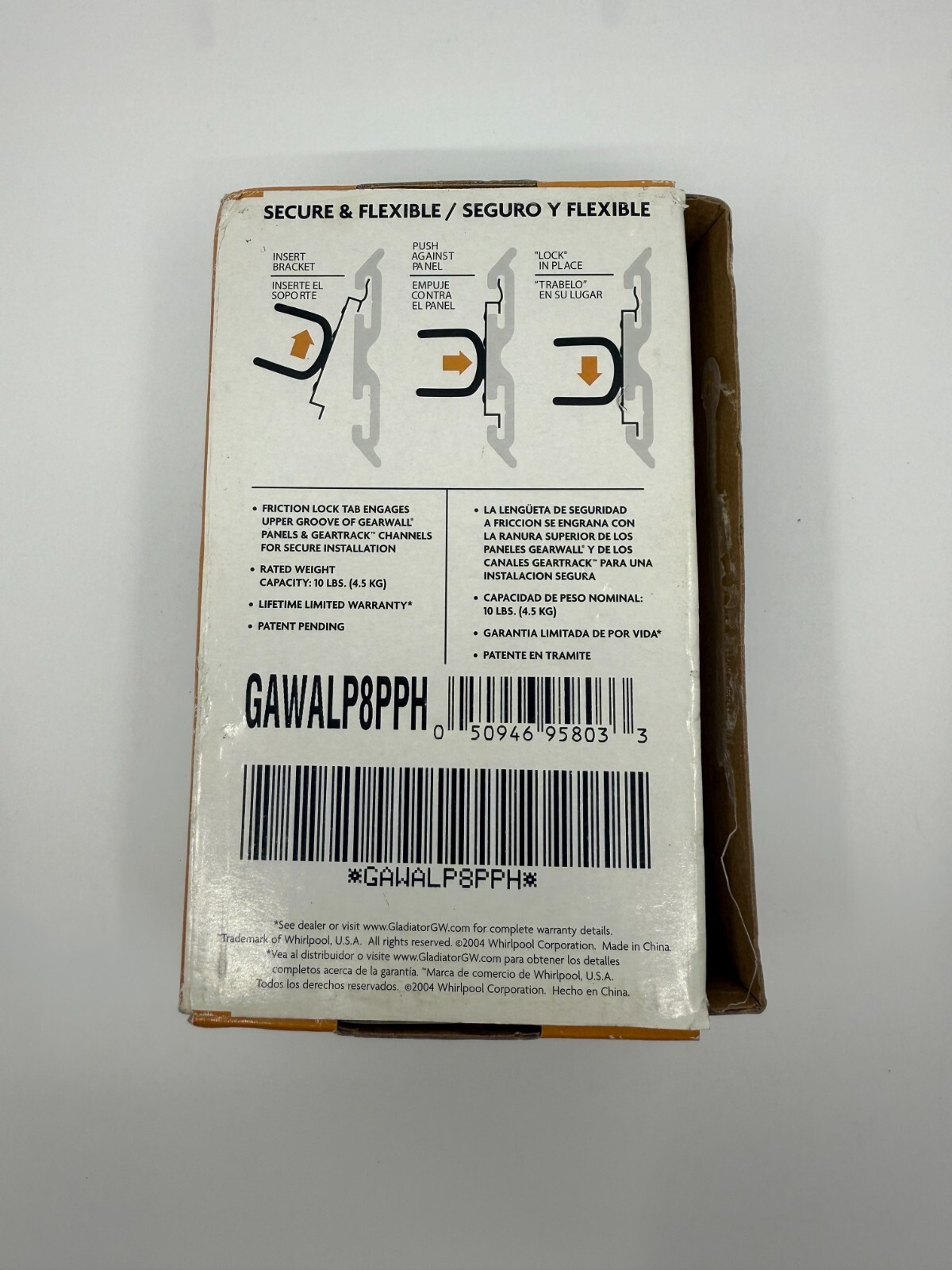 Gladiator Garage Works Loop Hooks 8 Pack Open Box Organization GAWALP8PPH