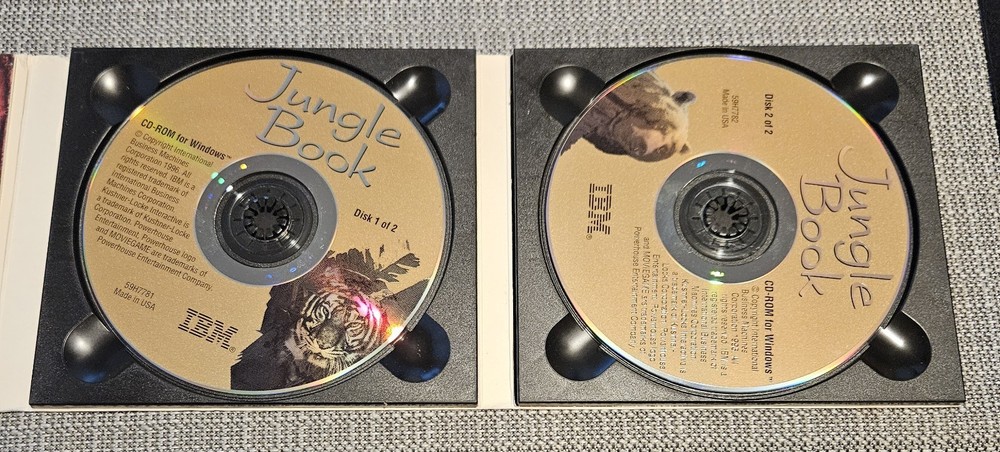 Jungle Book Cd Rom Game IBM interactive Windows 95 Or Higher