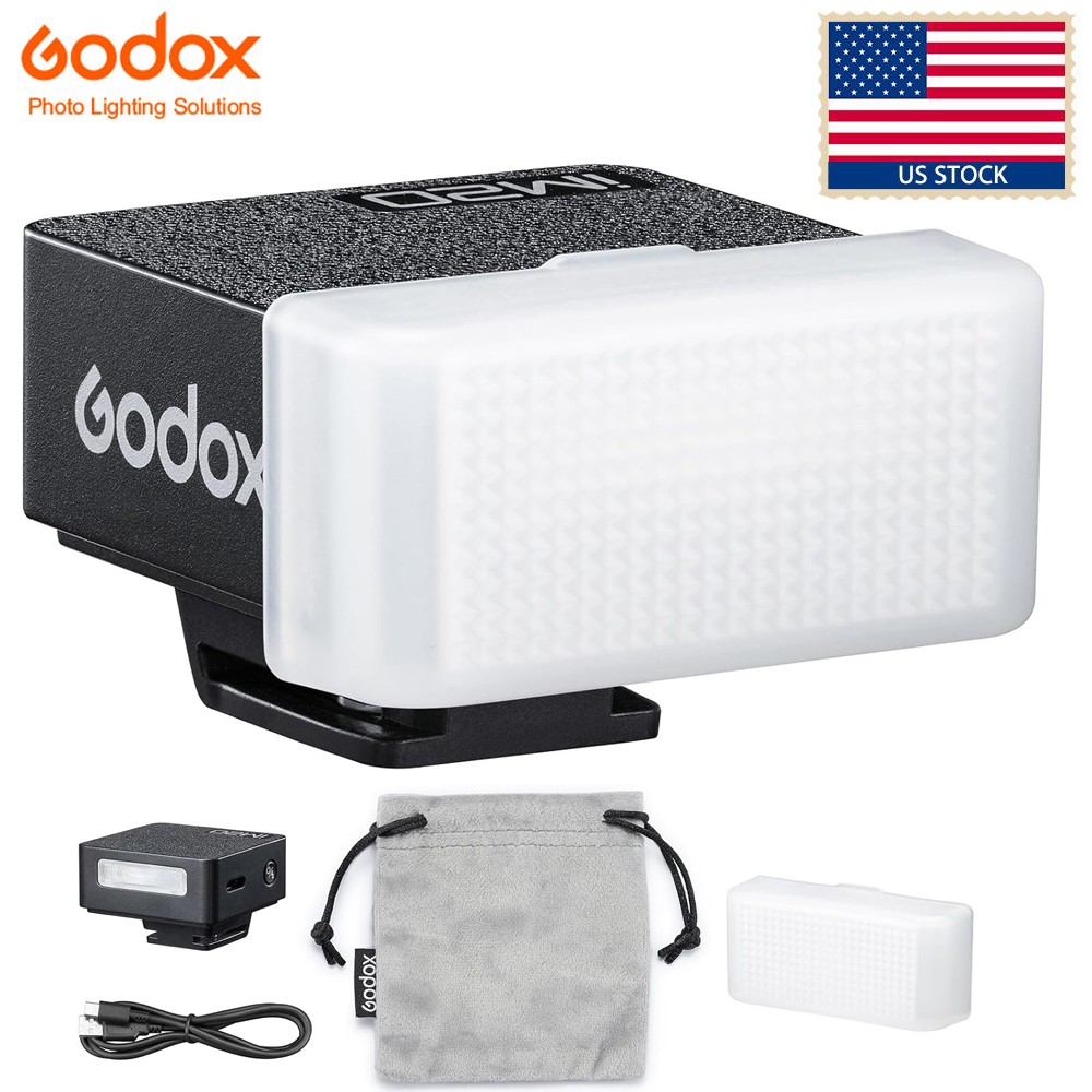 US Godox iM20 Mini Universal Set-top Camera Flash Light Speedlite with Diffuser