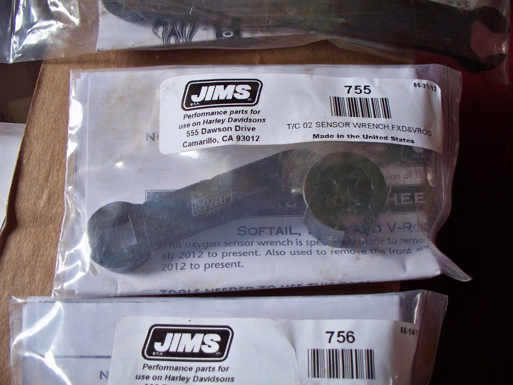 2012 LATER DYNA SOFTAIL OXYGEN SENSOR WRENCH BY JIMS FOR REAR EXCAUST PIPE