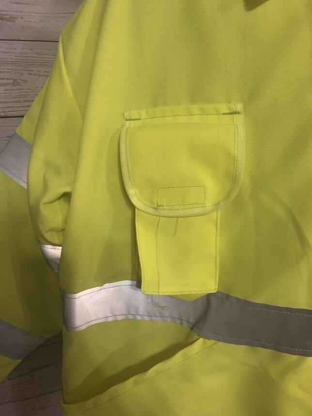 Mifflin Valley Reflective Apparel Jacket Zip Up w/ Lining Size XL