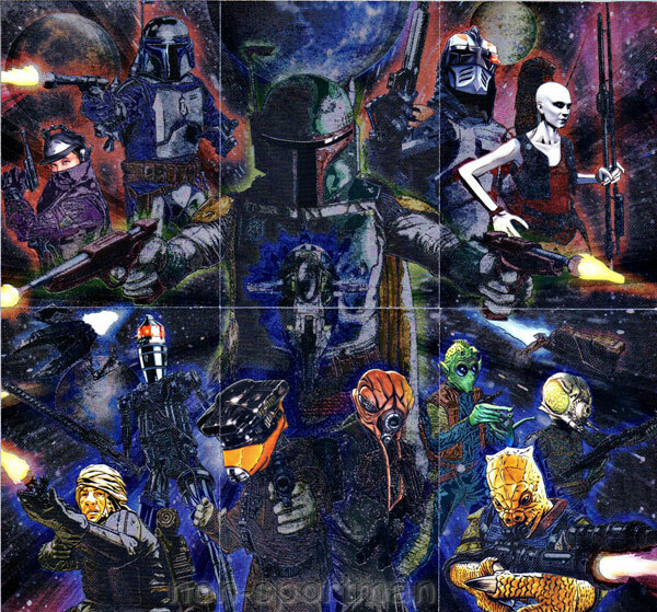 STAR WARS GALAXY SERIES 6 ETCH FOIL SET (6)