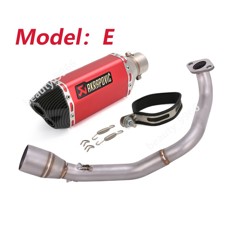 For Honda NAVI 110 2017-2025 Exhaust System Mid Link Pipe Muffler Tip Black