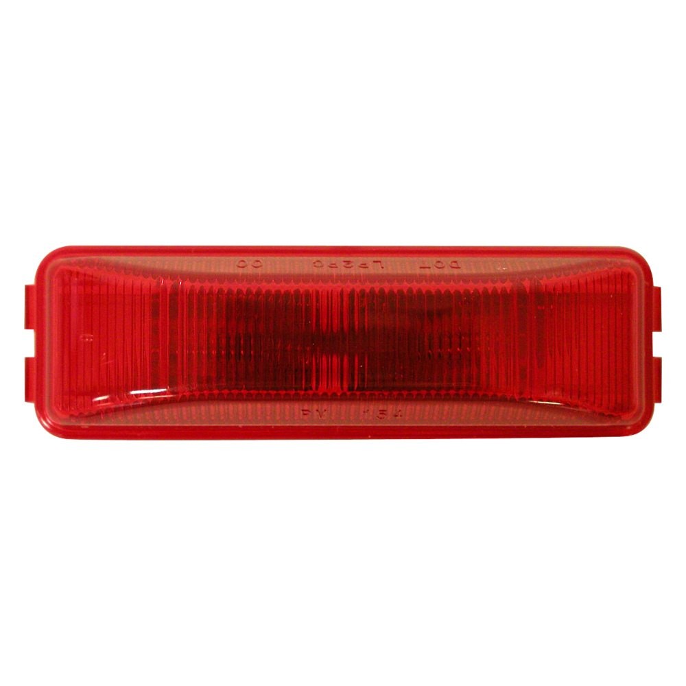 Peterson 154R 154 Series 4"x1" Crystal Red Rectangular Side Marker Light