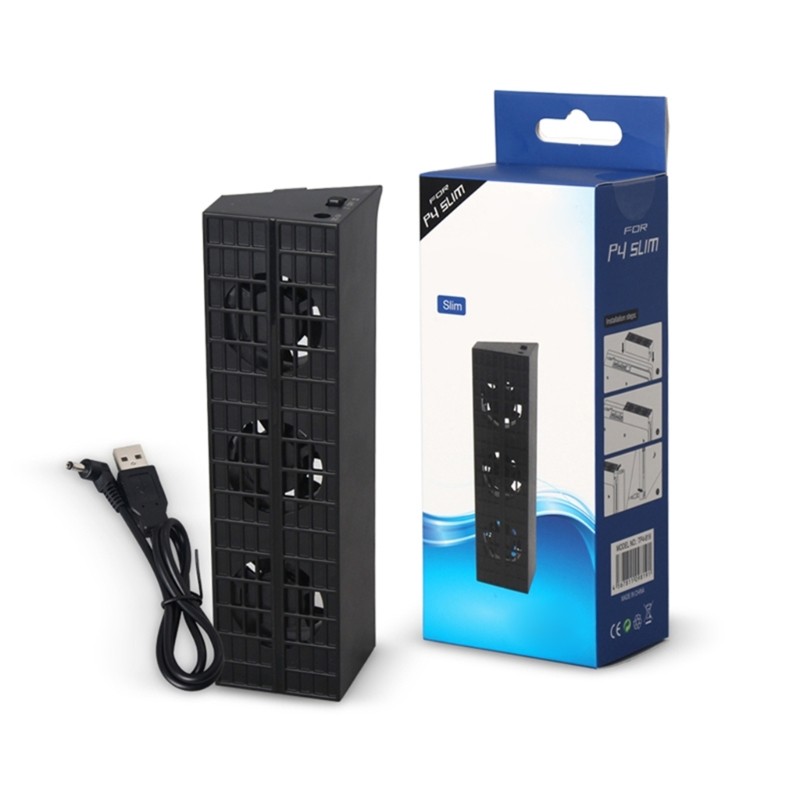 Intelligent External Auto Temperature Control 3-Fan Cooling Fan for Slim