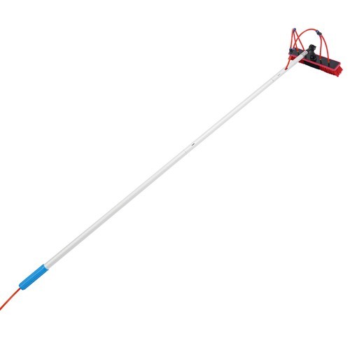 Solar Panel Cleaning Brush with Telescopic Pole for Outdoor Use